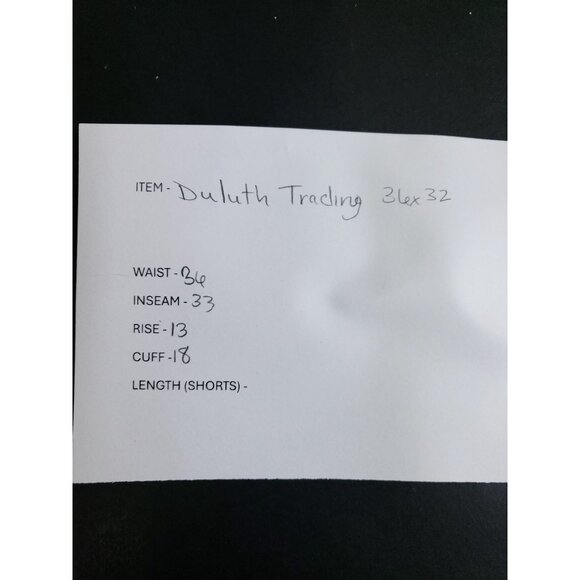 Duluth Trading Co Tactical Utility Pants Mens Size 36x32 Black - Picture 9 of 10